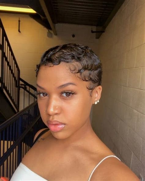 black hair finger waves with curls|cute finger hairstyles for black women.